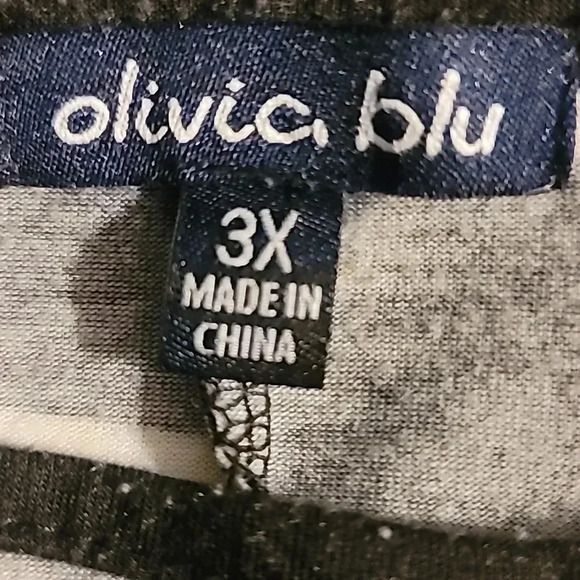 Olivia Blu black/white Striped top - Picture 6 of 9